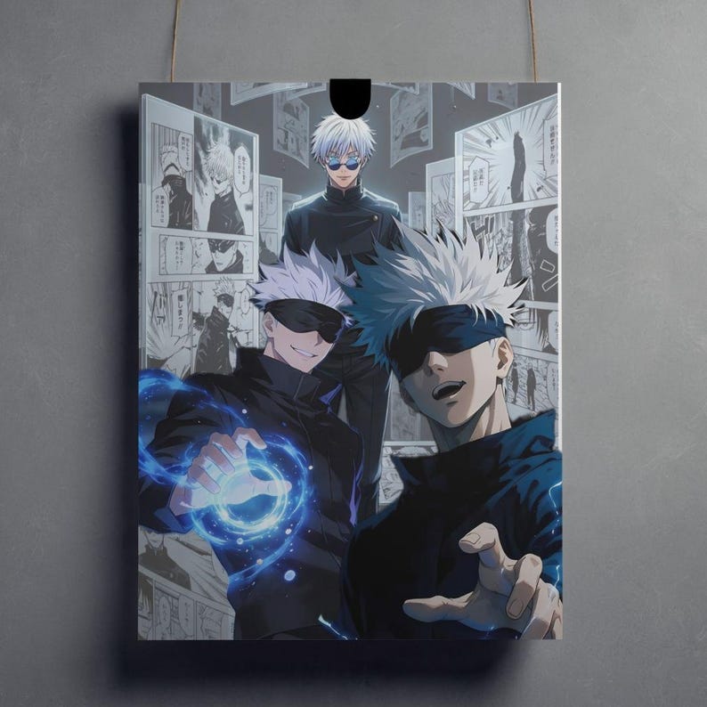 Gojo Poster.pdf Satoru Gojo Anime Poster: Sung Jin-woo Manga Art (digital Download ...