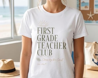 Diseño del Club de Maestros de Primer Grado, Clase Costera junto a la Costa. Gráfico para Educadores de Primaria.