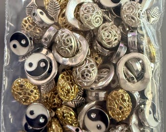 Assorted Metal Beads, Bead Soup Mix, Mixed Bag of Beads, Jewelry Supplies, Craft Supplies