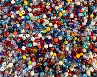 Seed Bead Mixed Bags, Bead Soup Mix, Bead Lot, Jewelry Supplies, Craft Supplies