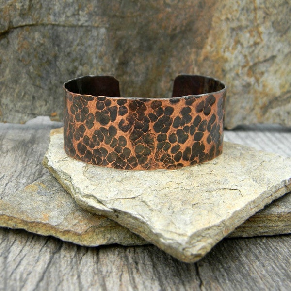 Copper cuff bracelet handmade hammered copper bracelet rustic jewelry