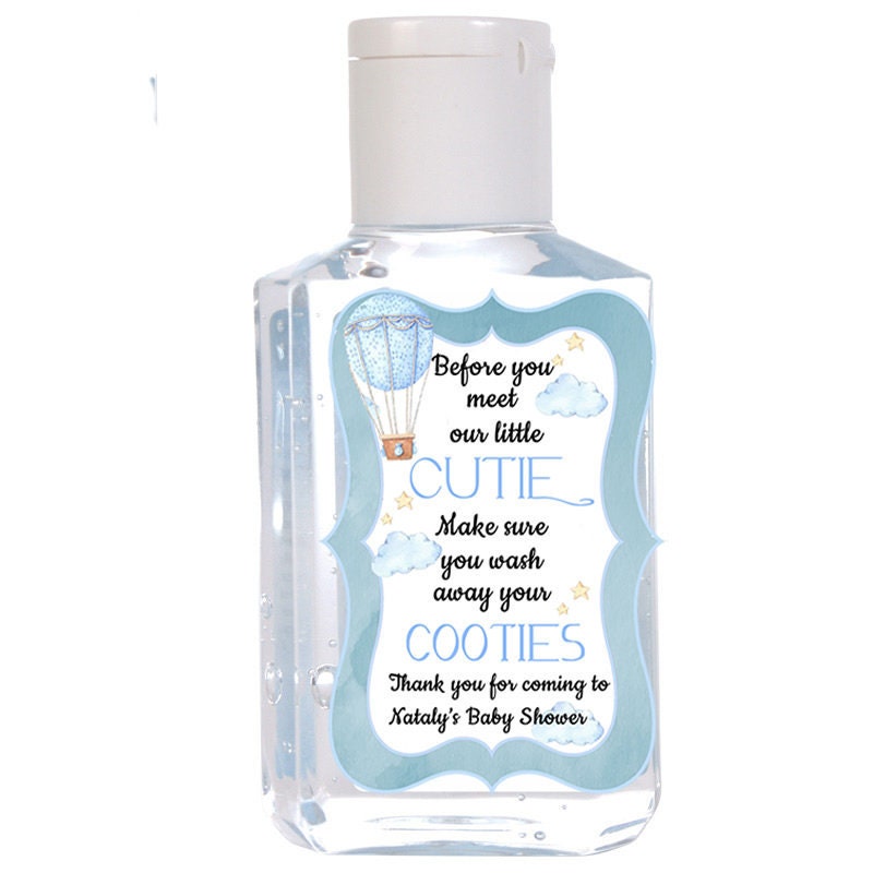 60 Personalized Mini Hand Sanitizers Baby Shower Birthday Party Favors