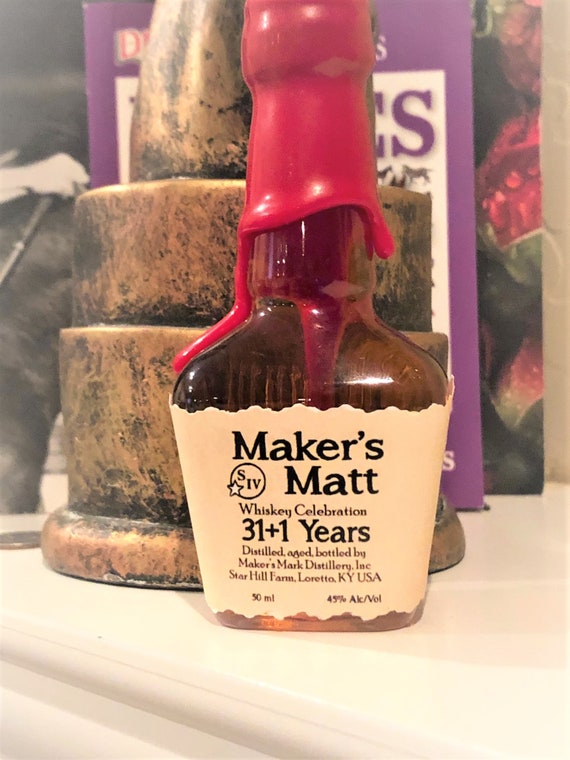 bourbon mini liquor bottle