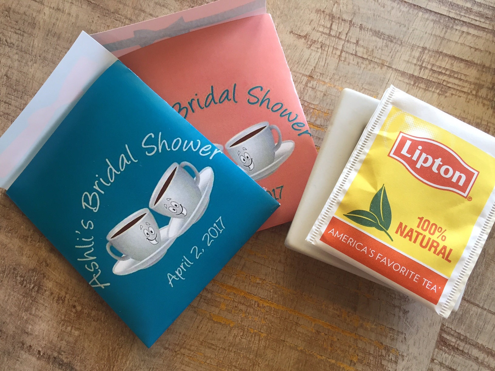 Personalized Tea bags Wedding tea Bag Holder The Perfect Etsy