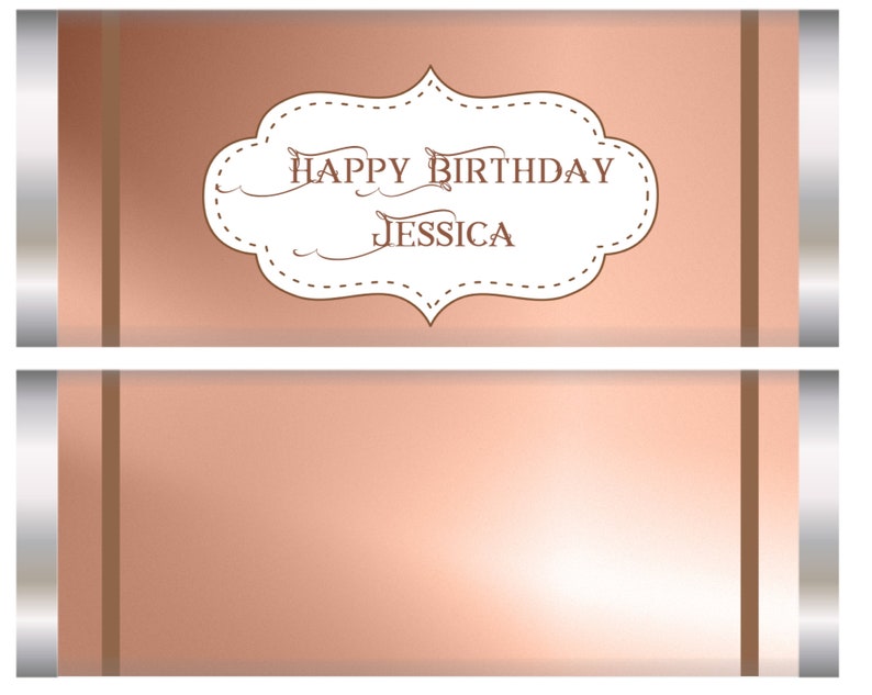 Gold Rose candy bar wrappers Gold Rose Party Theme Gold Rose Etsy