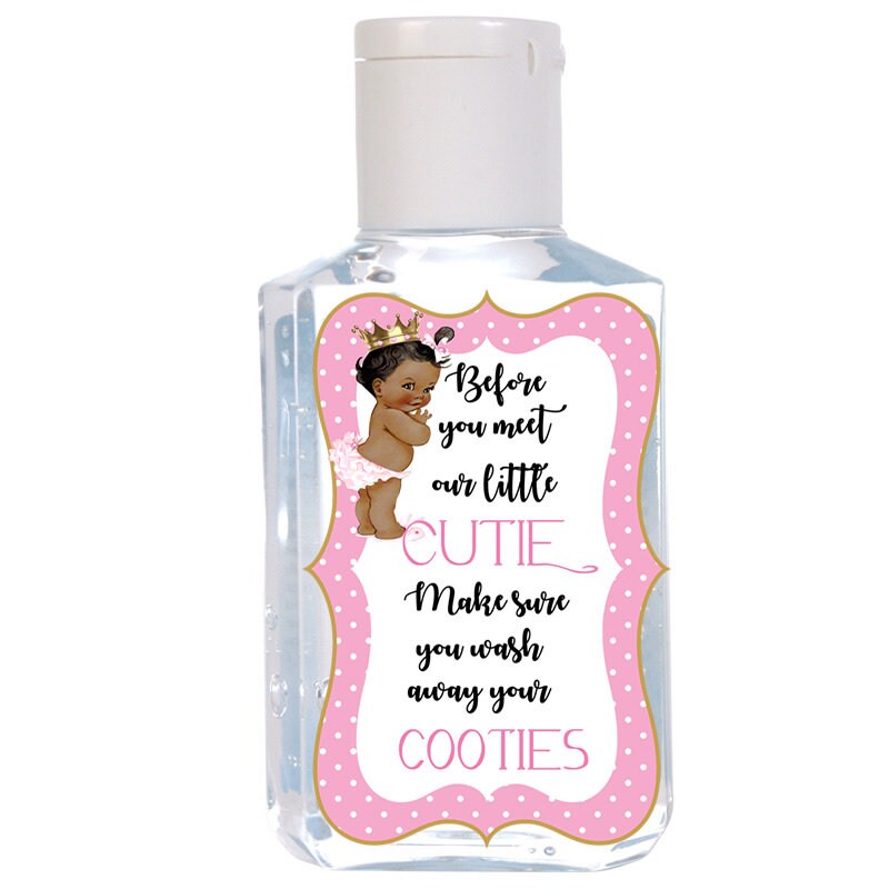 mini hand sanitizer baby shower favors
