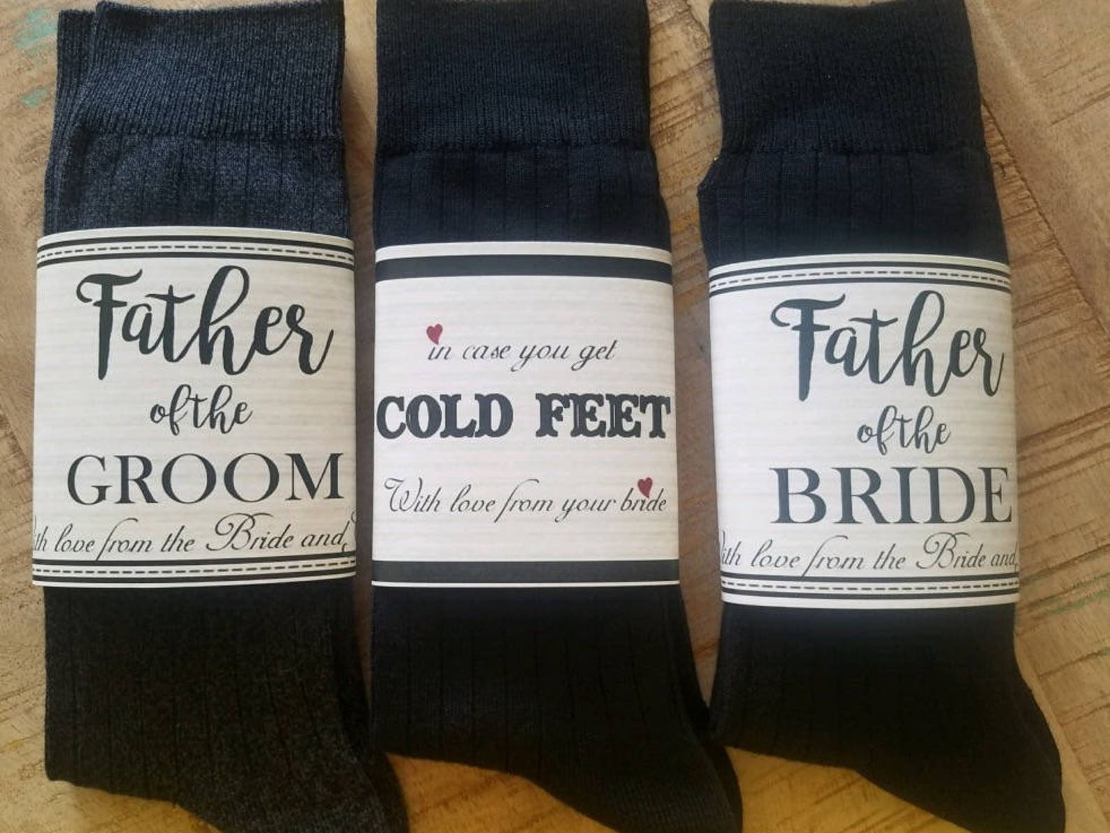 Wedding Cold Feet Sock Wrap Cold Feet Label Groom Gift | Etsy