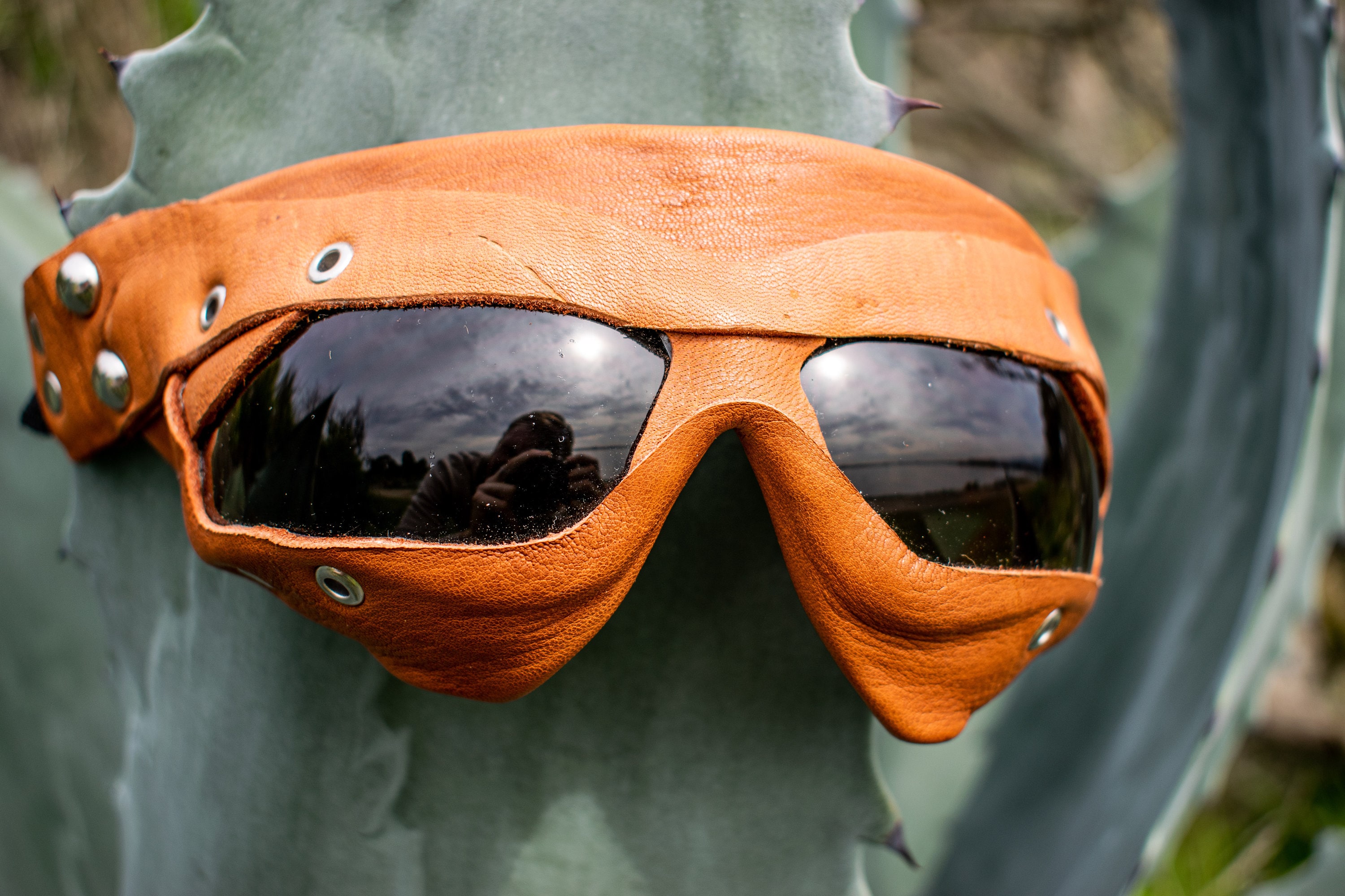 Best Burning Man Goggles out there. Rust leather A steampunk | Etsy