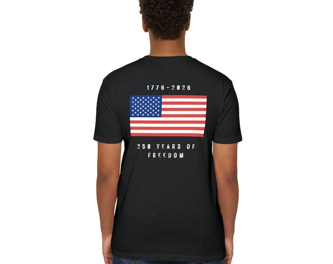 American Flag 250 Years T-Shirt | 1776-2026 USA Flag Tee