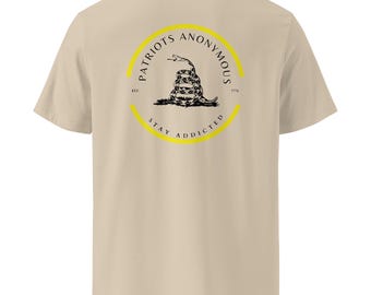 Don't Tread on Me-T-shirt met geribbelde hals
