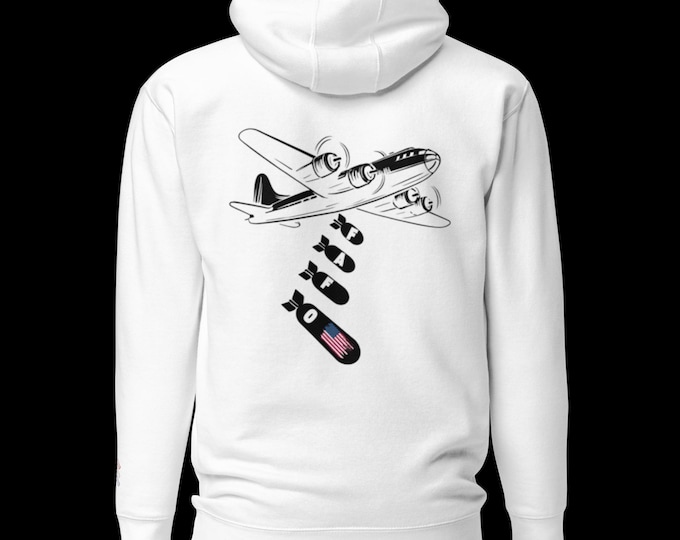 Patriotic FAFO Bomber Plane Hoodie