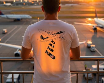 Vintage Bomber T-Shirt: WWII Nose Art Graphic, Aviation Apparel