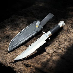 Handmade D2 Steel Commando Knife | Movie Replica, Survival Blade