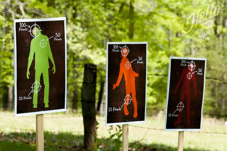 Zombie Taking pictures Goals Get together Match - Printable Bash Decorations - Immediate Down load graphic about Printable Shooting Targets 11x17 called Zombie Taking pictures Plans Social gathering Video game - Printable Occasion Decorations - Quick Obtain