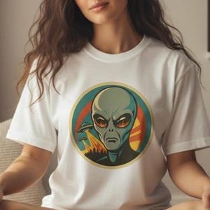 Alien T-Shirt - Take Me to Your Leader - UFO Graphic Design