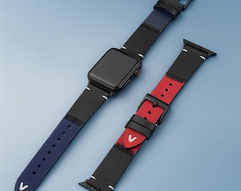 Genuine Cow Leather Apple Watch Band: Classic Sport Style
