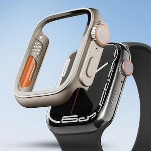 Apple Watch Glas Gehäuse 49 mm 45 mm 44 mm 41 mm 40 mm | Displayschutzhülle für Serie 10 9 8 7 SE 6 5 | Kratzfestes Ultra Shield