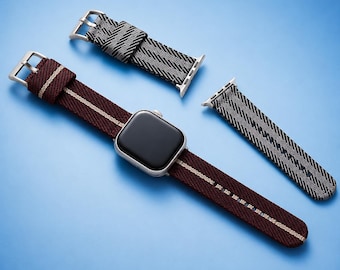 Premium Nylonarmband für Apple-Uhr | Kompatibel mit den Serien 1–10, SE, Ultra & Ultra 2 | Iwatch-Armband verstellbar 38 mm–49 mm | Universeller Sport Loop