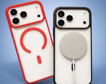 Luxury MagSafe Clear iPhone Case: Magnetic Wireless Charging, Shockproof