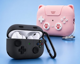 Unique Gamer AirPods Case | Vintage Console Design for AirPods 3rd/4th Gen & Pro 3 | Durable Silicone w/ Keychain | Perfect Gaming Gift