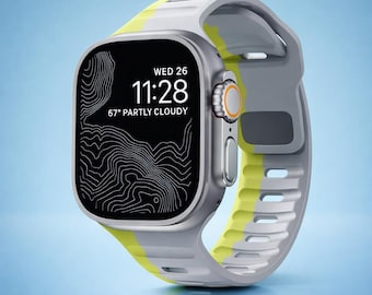Premium Comfort Silikonband | Apple Watch Ultra 2 (49 mm) & Series 5/6/7/8/9 (41 mm 42 mm 44 mm 45 mm) | Flexibles Sport iWatch Armband