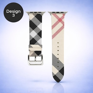 Premium Genuine Leather Strap for Apple Watch Ultra 38mm-49mm, Luxury Handcrafted Bracelet for iWatch Series 9/8/7/SE, Stylish Band Design 3