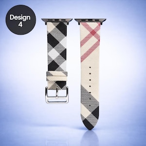 Premium Genuine Leather Strap for Apple Watch Ultra 38mm-49mm, Luxury Handcrafted Bracelet for iWatch Series 9/8/7/SE, Stylish Band Design 4