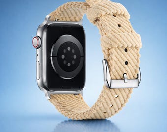 Apple Watch Ultra 2/9/8/7/6/SE (49 mm 45 mm 44 mm 40 mm 42 mm) 用プレミアムナイロンファブリックスポーツループバンド - 全シリーズ対応の耐久性に優れたiWatchストラップ