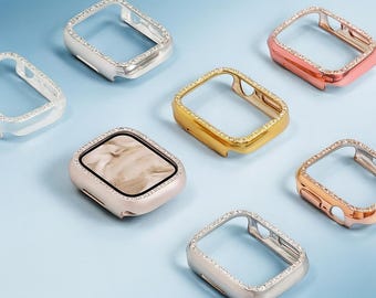 Luxury Bling Diamond Apple Watch Case – Sparkly Protective Bumper for iWatch Series 10 9 8 7 SE 6 5 – 46mm 45mm 44mm 42mm 41mm 40mm Cover