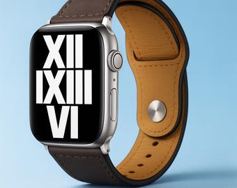 Leather Apple Watch Band Strap 38mm 40mm 41mm 42mm 44mm 45mm 49mm | Compatible with iWatch Series SE Ultra 8 7 6 5 4 3