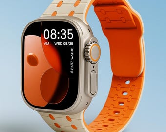 Cinturino in silicone per Apple Watch / iWatch Serie 10/9/8/7/6/5/4/3/SE/Ultra / 38 mm-49 mm / Cinturino flessibile, resistente e confortevole