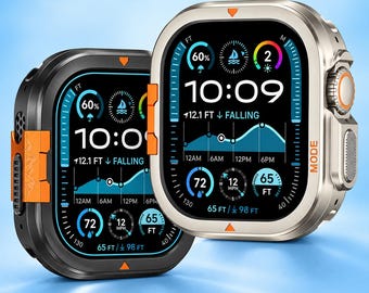 Apple Watch Ultra 49 mm Metallgehäuse | Hochwertiger Aluminium-Bumper für Ultra 3 2 1 | Robuste Schutzhülle für Serie 11 10 46 mm