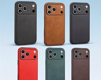 Leather iPhone Case: Slim, Minimalist, Lens Protection