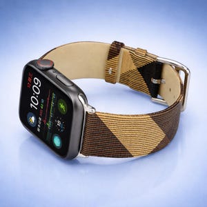 Premium Genuine Leather Strap for Apple Watch Ultra 38mm-49mm, Luxury Handcrafted Bracelet for iWatch Series 9/8/7/SE, Stylish Band image 3