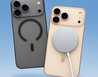 Magnetyczne, przezroczyste etui MagSafe na iPhone'a | Ładowanie bezprzewodowe i smukłe dopasowanie do iPhone'a 17 16 15 14 Pro Max Plus | Matowe wykończenie i ochrona