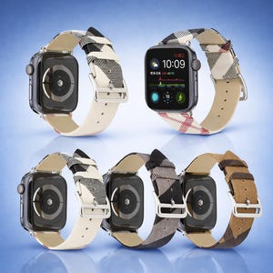 Premium Genuine Leather Strap for Apple Watch Ultra 38mm-49mm, Luxury Handcrafted Bracelet for iWatch Series 9/8/7/SE, Stylish Band image 5