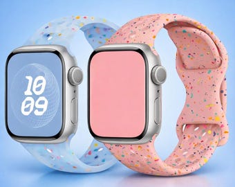Correa de silicona transpirable para Apple Watch: Series 9, 8, SE, Ultra 2 - 38 mm-49 mm