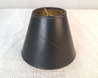Small Black-Gold Lamp Shade with E12 bulb Clip for Chandeliers Pendants