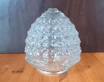 Pantalla de vidrio texturizado con burbujas estilo colmena transparente MCM de 3,25" (3 1/4")