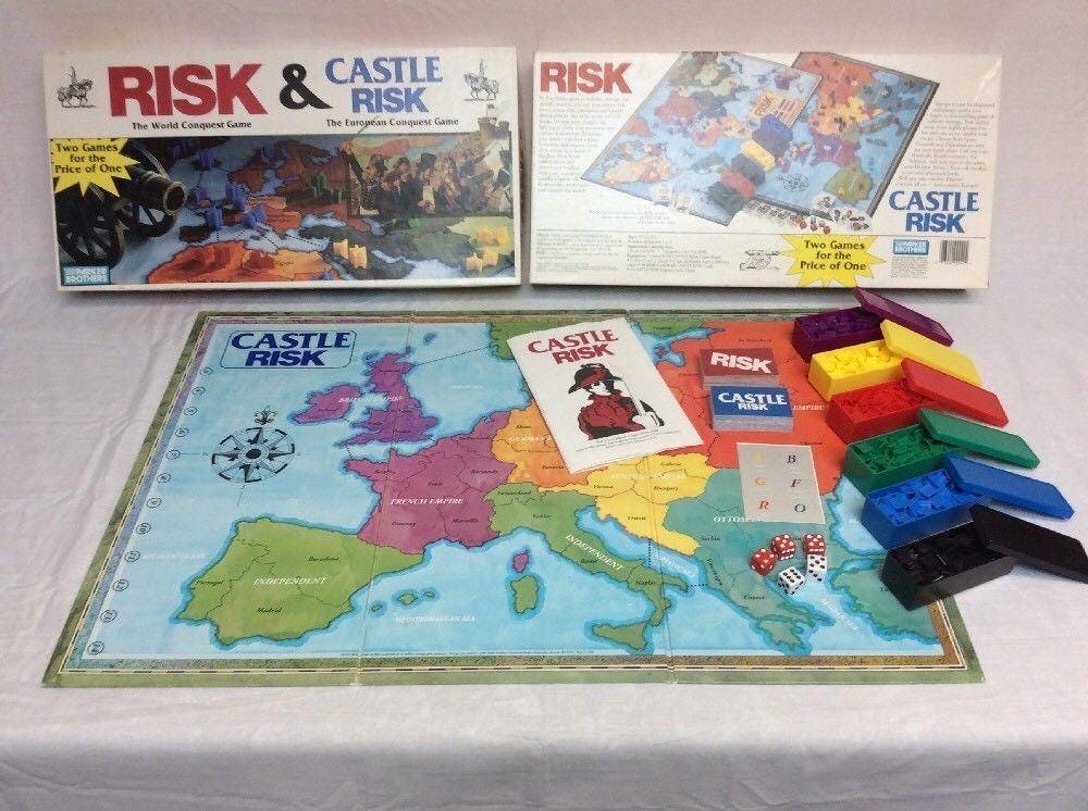 Castle Risk Rules Vintage 1990 Risk & Castle Risk Board Game - Etsy