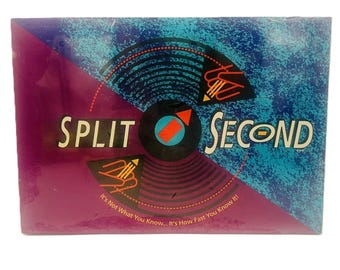 Split Second Board Game by Parker Brothers 1992 1st Edition Sealed Vintage Family Game