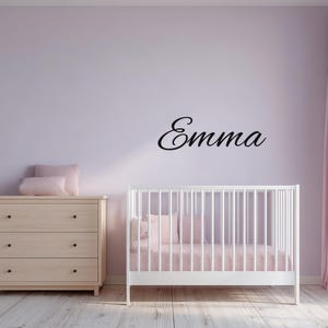 Custom Name Wall Decal for Kids Room & Nursery | Personalized Baby Name Vinyl Sticker | Removable Matte Vinyl