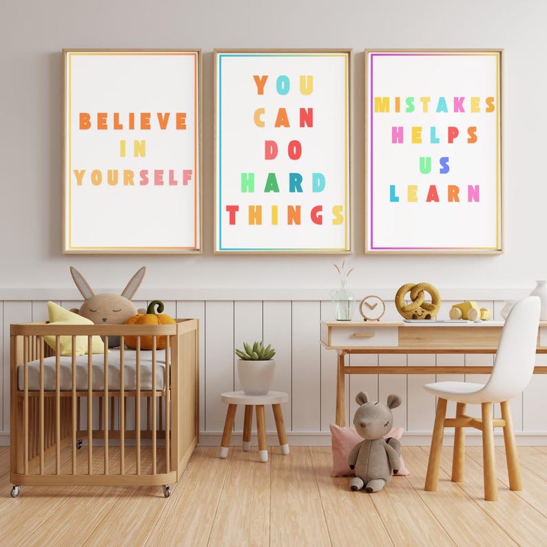 Posters for Kids Motivational Printable Kids Quotes Bundle Pdf Daycare ...