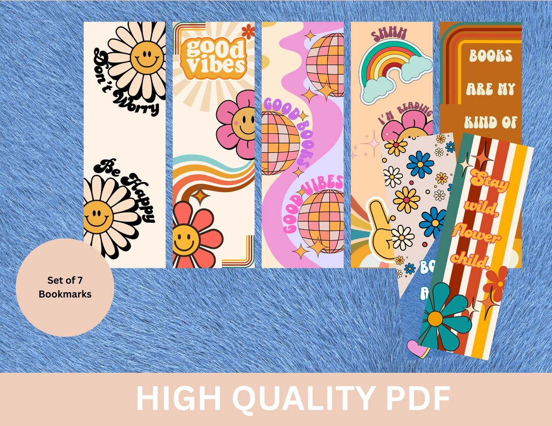 Signet Bookmarks Retro Bookmark Printable Books Digital Bookmarks Bookclub Collection ...
