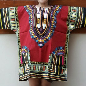 Burgundy Dashiki shirts, African shirts, African unisex shirt, Kenya shirt, Cotton fabric shirt, African traditional