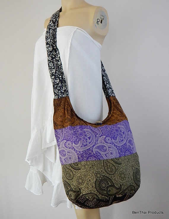 Cotton hobo sling bag deals