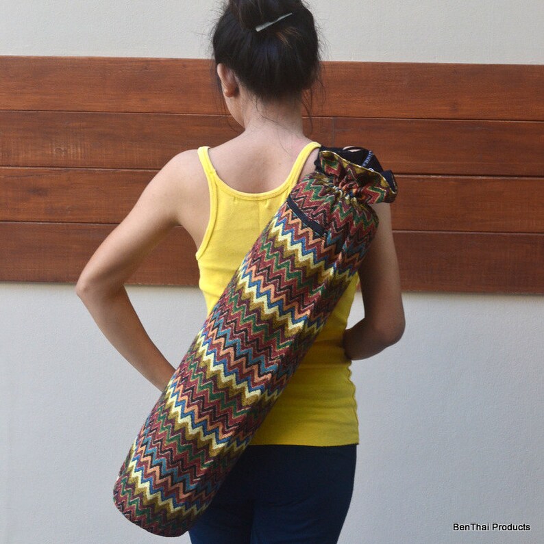 Handmade Yoga Mat Bag Yoga Bag Tote Yoga Sling Bag Pilates Bag Etsy
