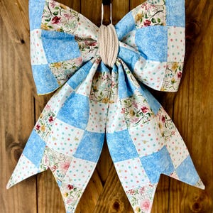 Spring/Summer Quilted Bow (REVERSIBLE)