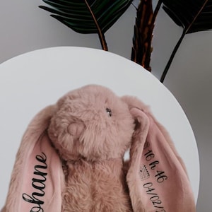 personalized rabbit comforter