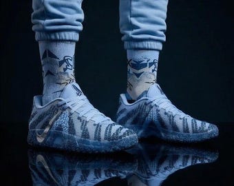 Calcetines Nike Ja 3 Cobalt Bliss a juego / Ropa urbana de baloncesto Morant Memphis Grizzlies